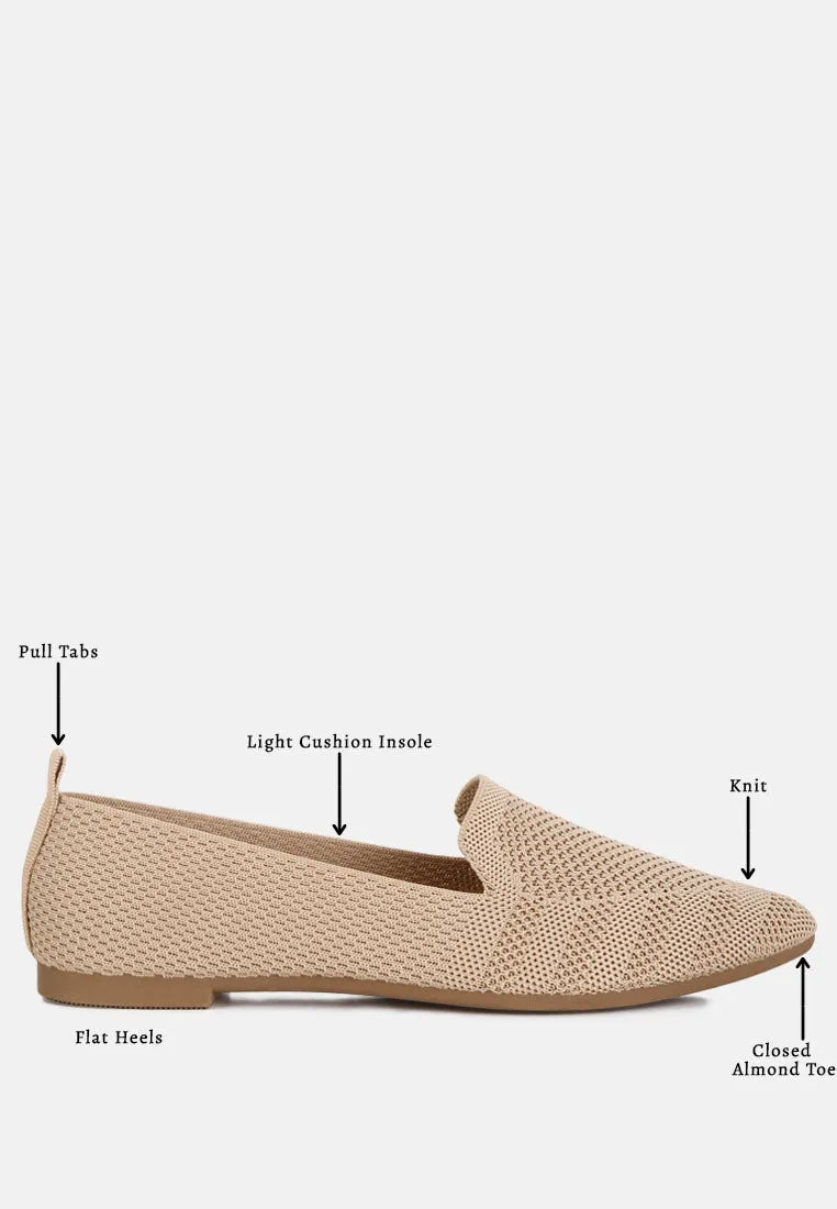 Knit Textile Solid Flats By RUW