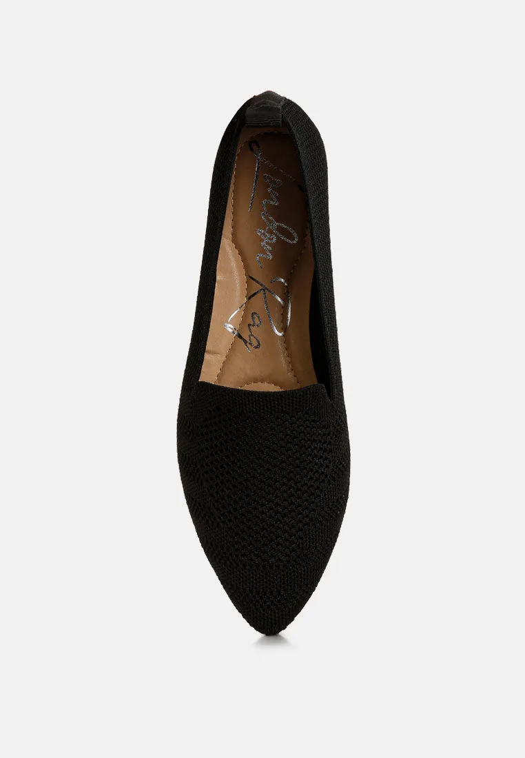 Knit Textile Solid Flats By RUW