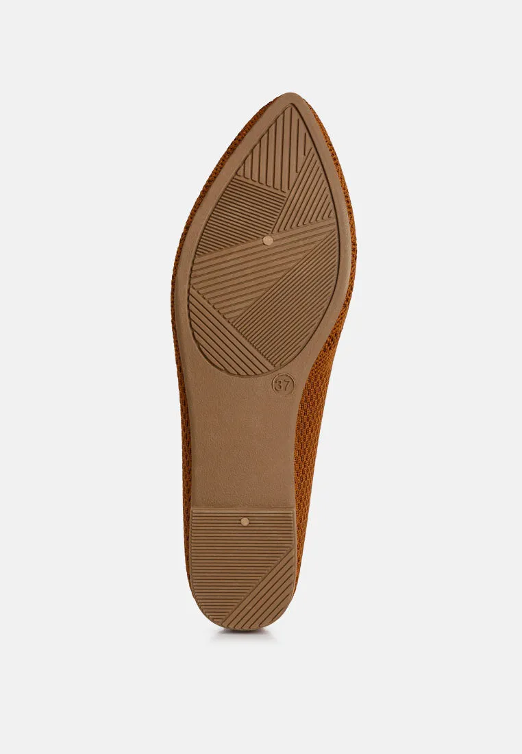Knit Textile Solid Flats By RUW
