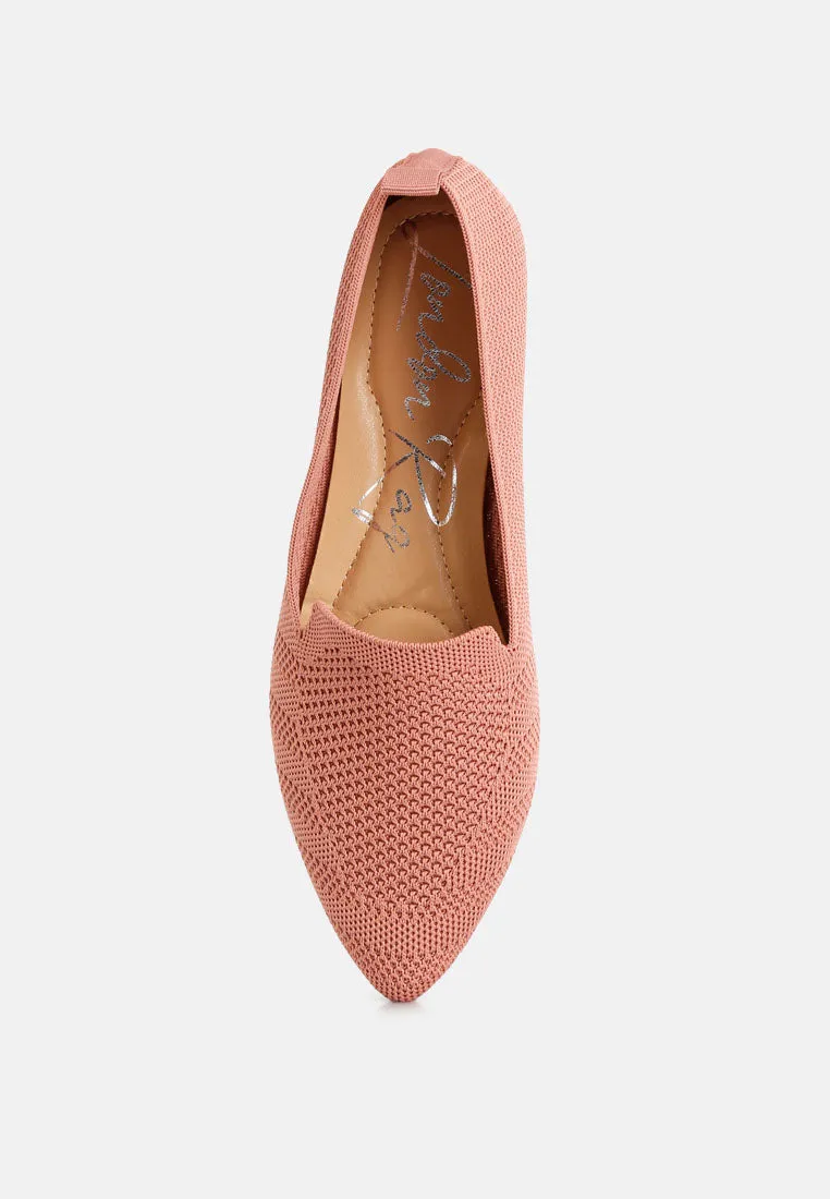 Knit Textile Solid Flats By RUW