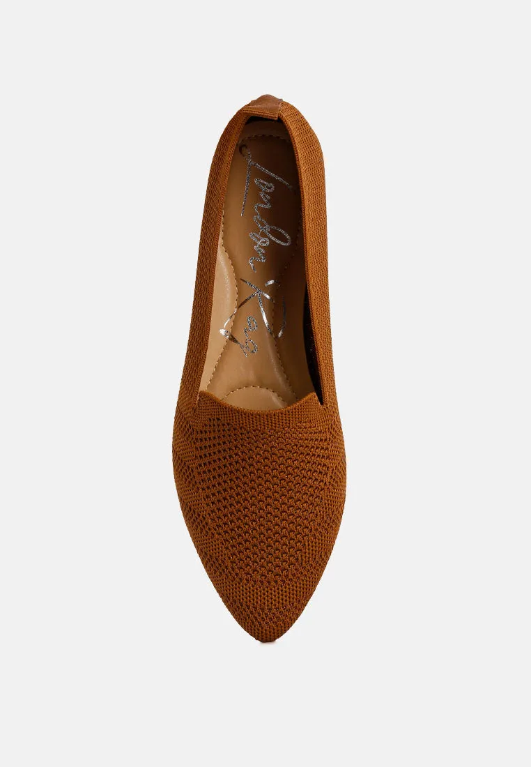 Knit Textile Solid Flats By RUW
