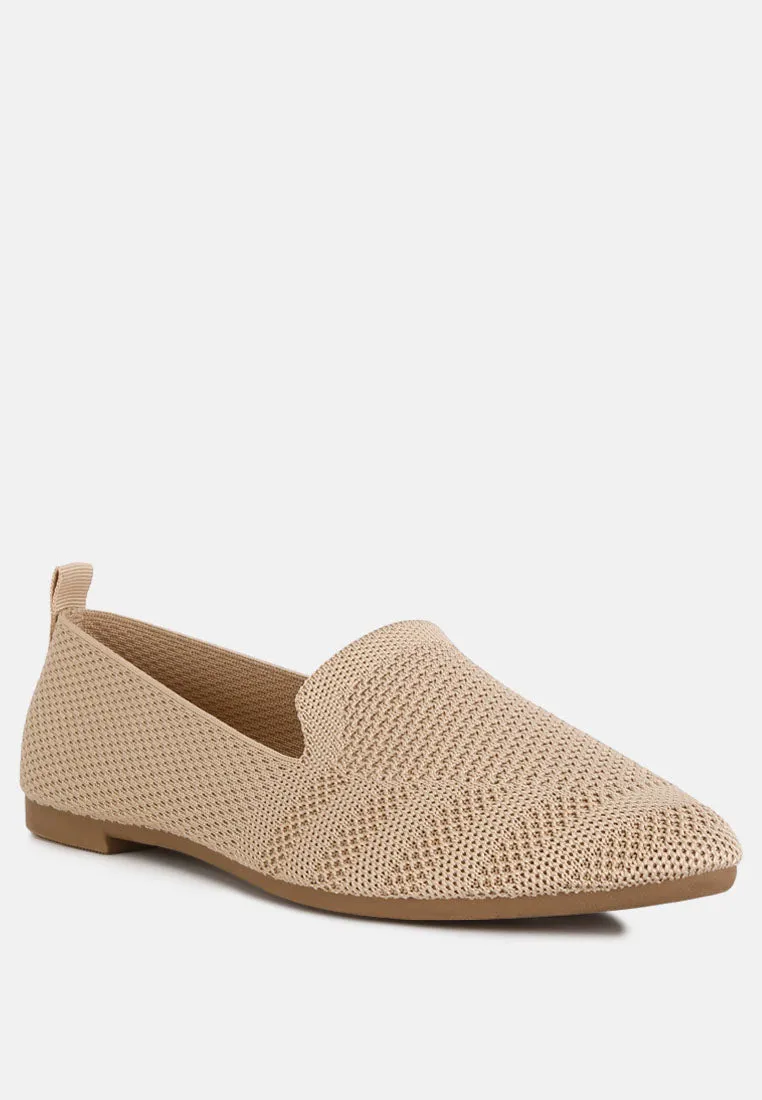 Knit Textile Solid Flats By RUW