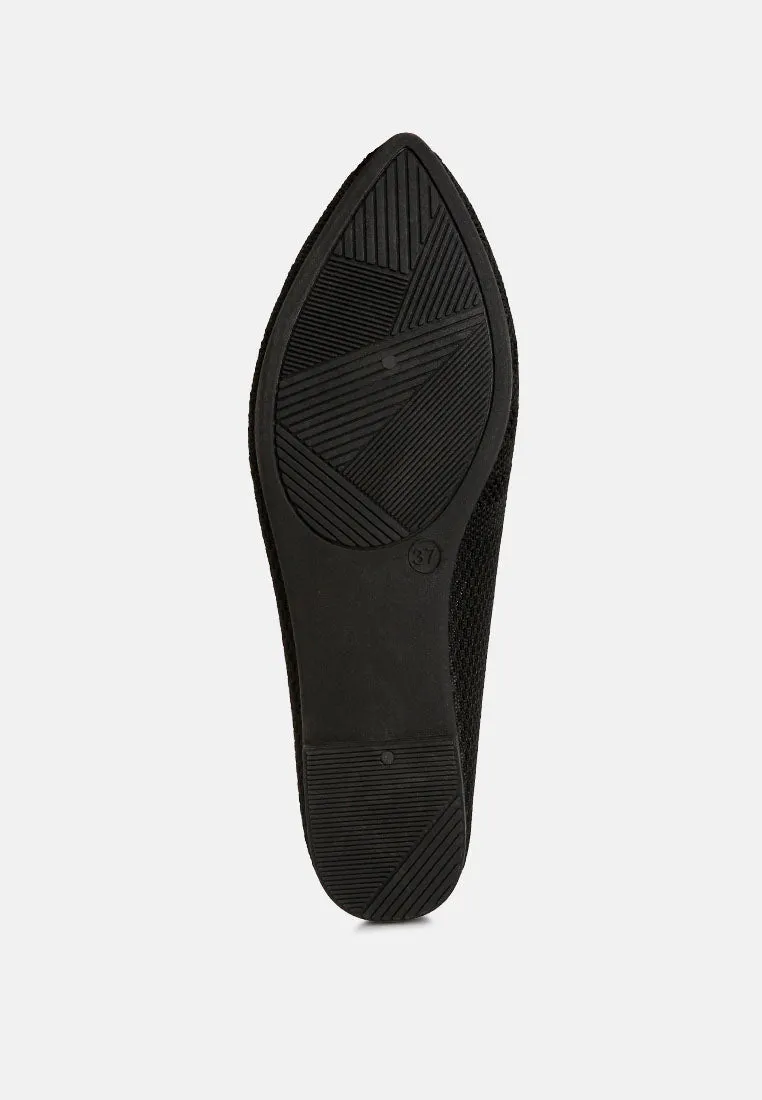 Knit Textile Solid Flats By RUW