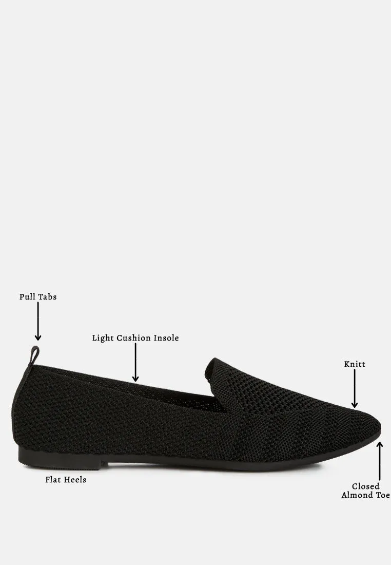 Knit Textile Solid Flats By RUW