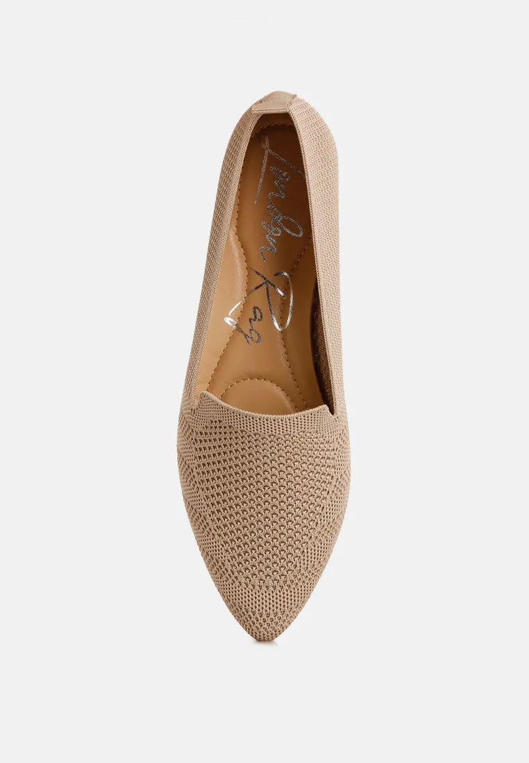 Knit Textile Solid Flats By RUW