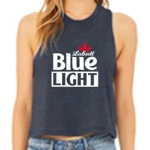 Labatt Blue Light Ladies Cropped Racerback Tank