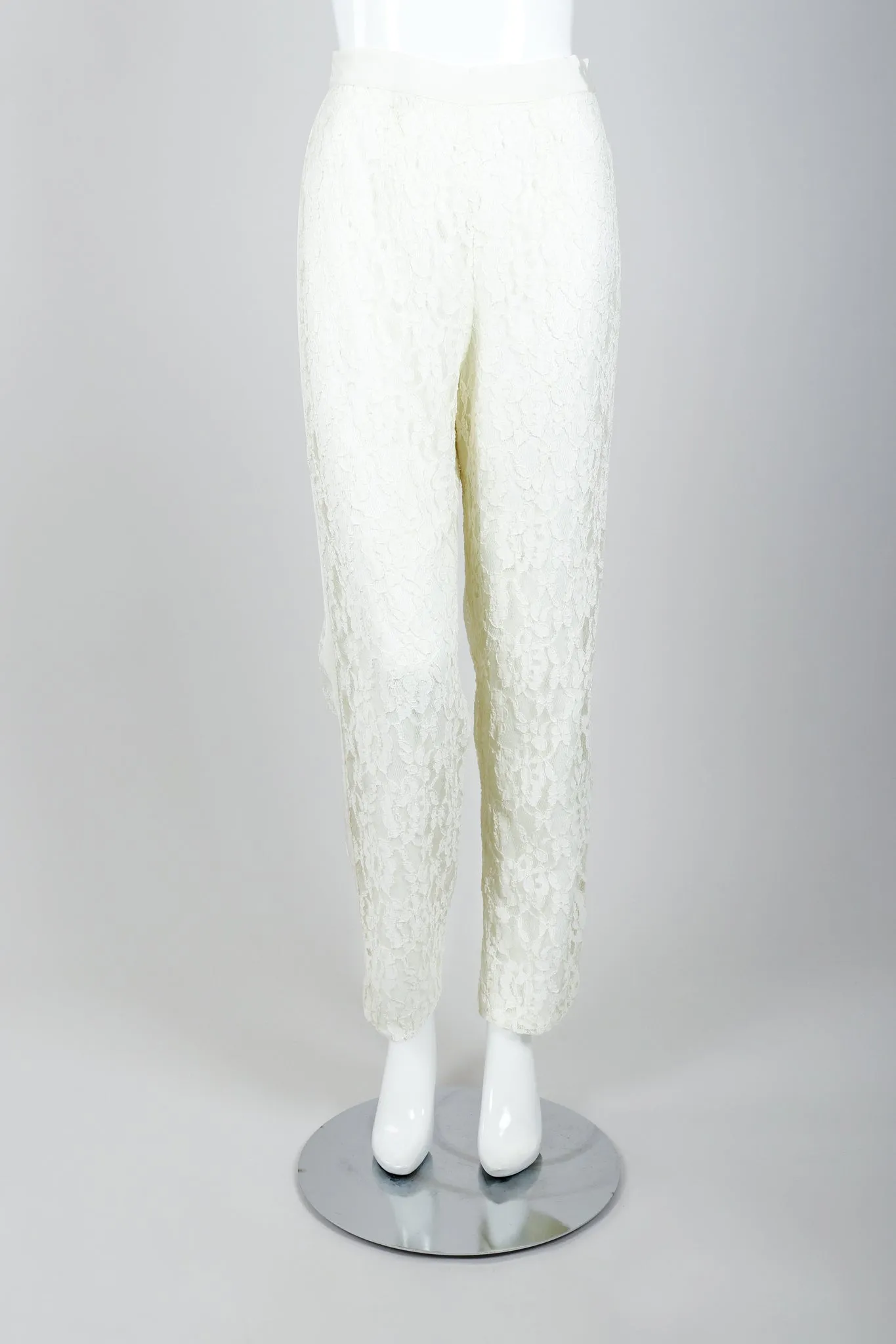 Lace Tuxedo Vest Suit