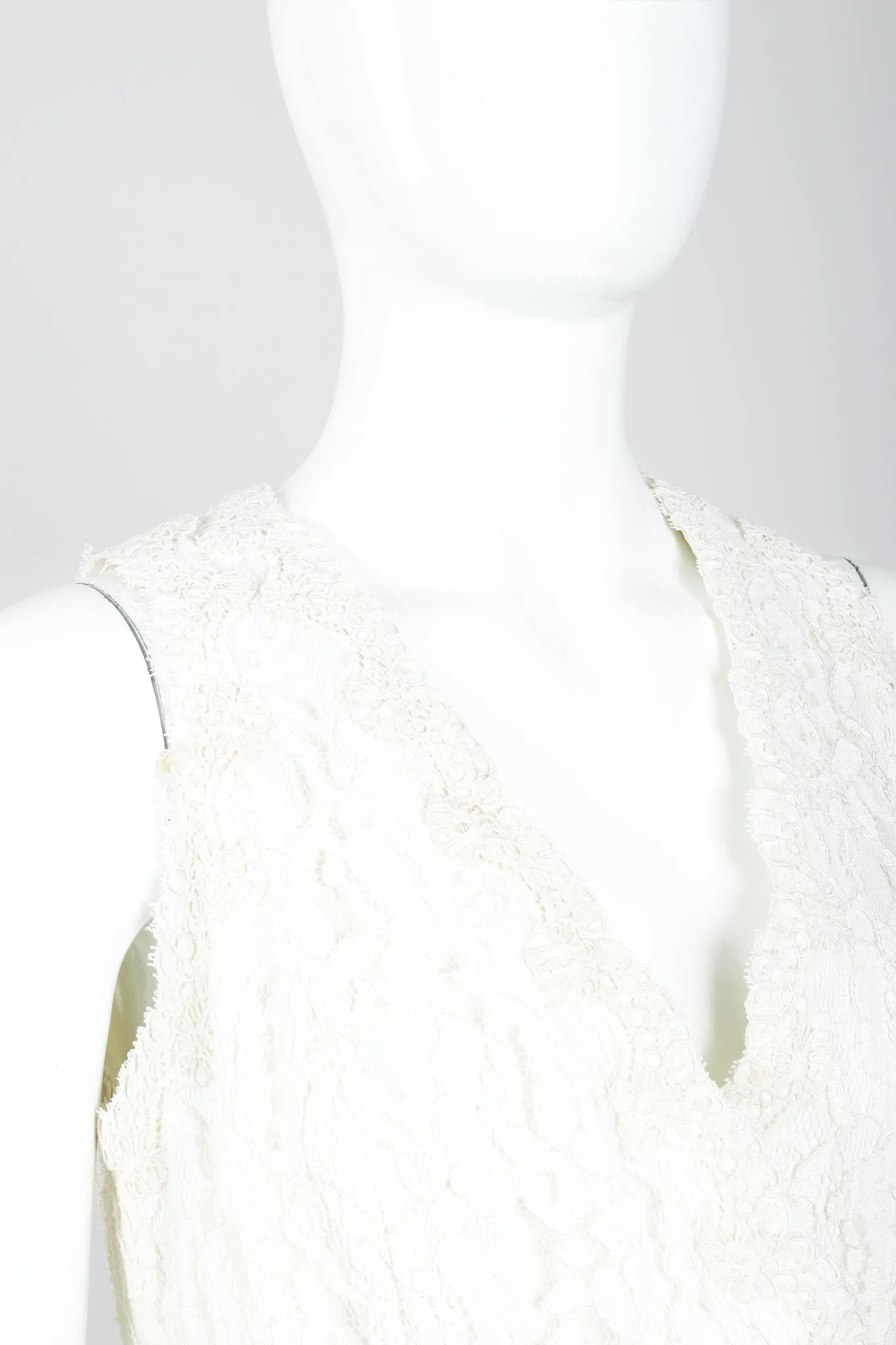 Lace Tuxedo Vest Suit