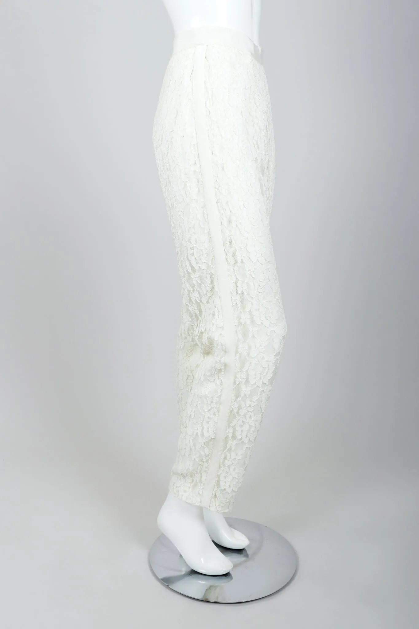 Lace Tuxedo Vest Suit
