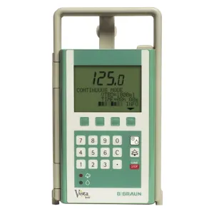Large Volume Infusion Pump Vista Basic 7.2 Volt NiCd Rechargeable Battery Linear Peristaltic NonWireless 0.1 to 800.0 mL / Hr. Flow Rate Digital