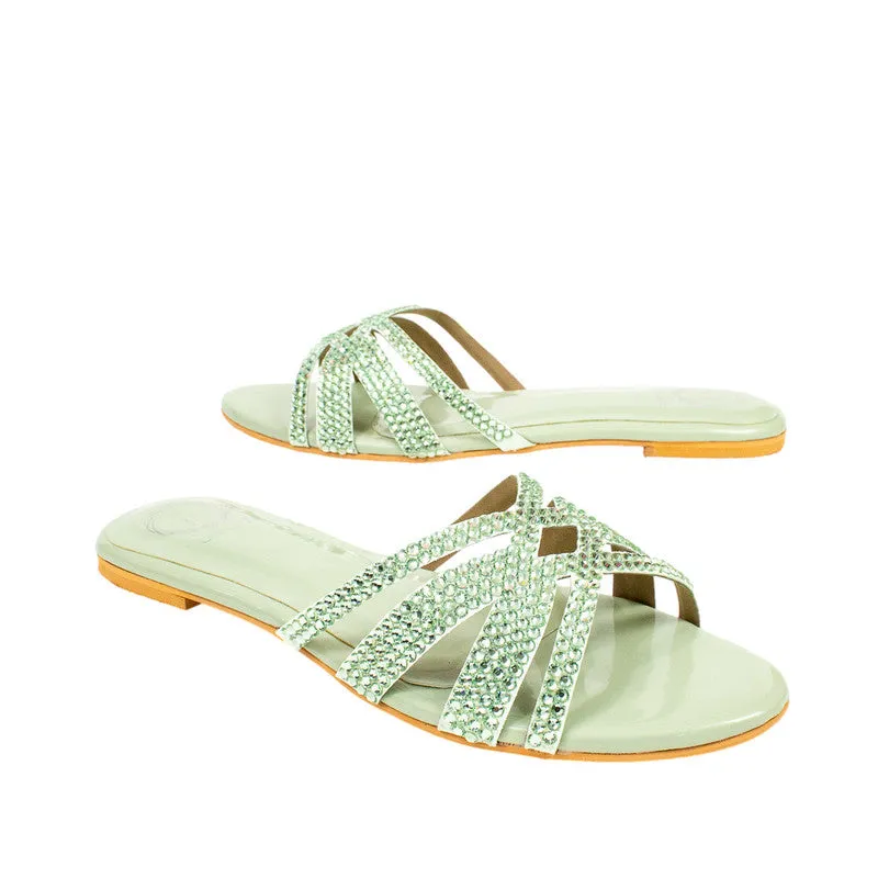 Layal Flats S87F - Mint Green