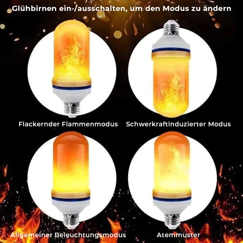 LED Feuerlicht mit Schwerkrafteffekt