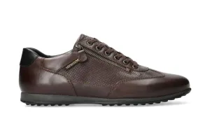 'Leon' men's lace-zip sneaker - Brown