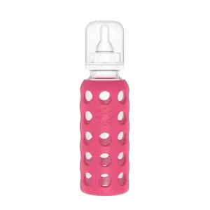 Life Factory Glass Baby Bottle Raspberry Pink (250ml)