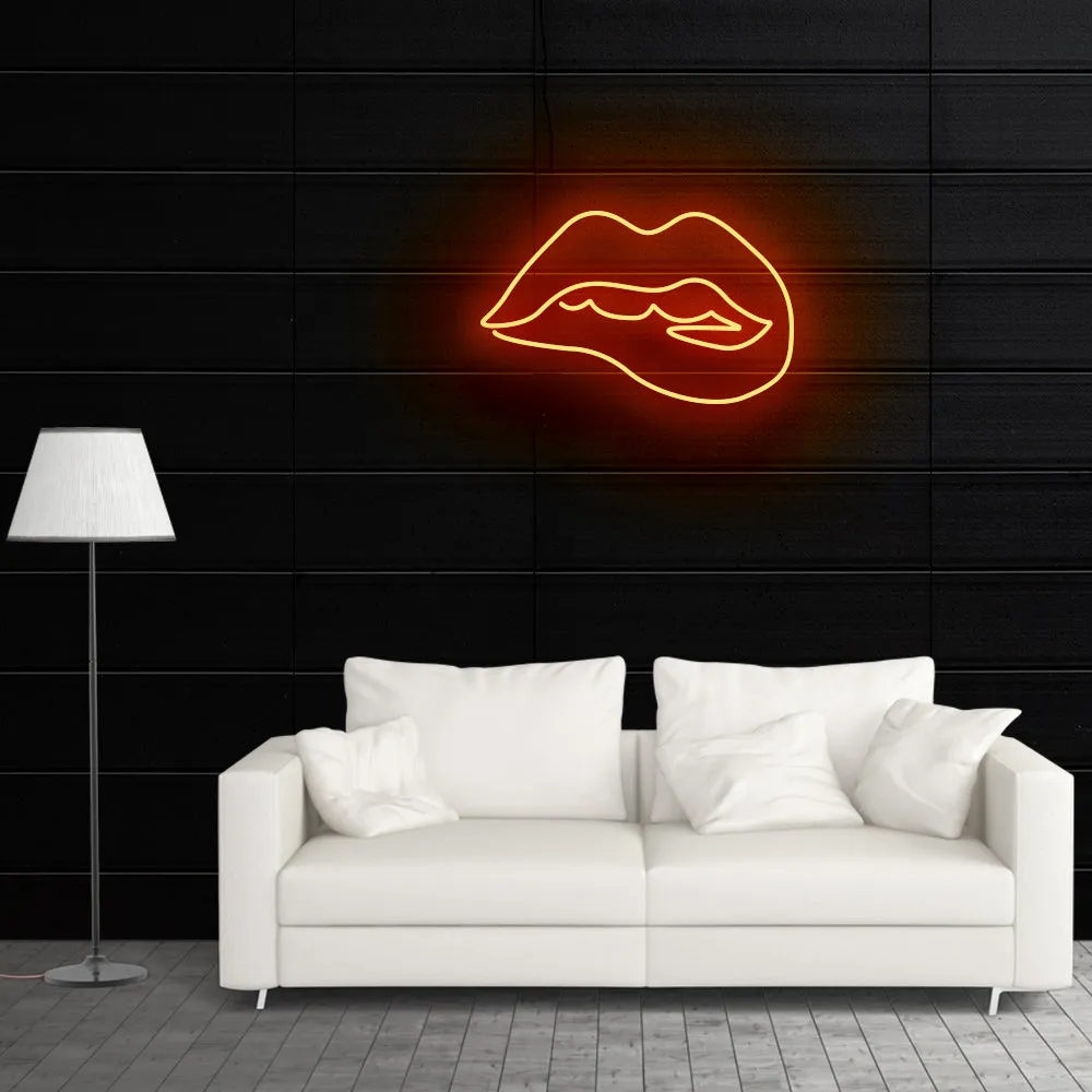 LIPS Neon Sign Light