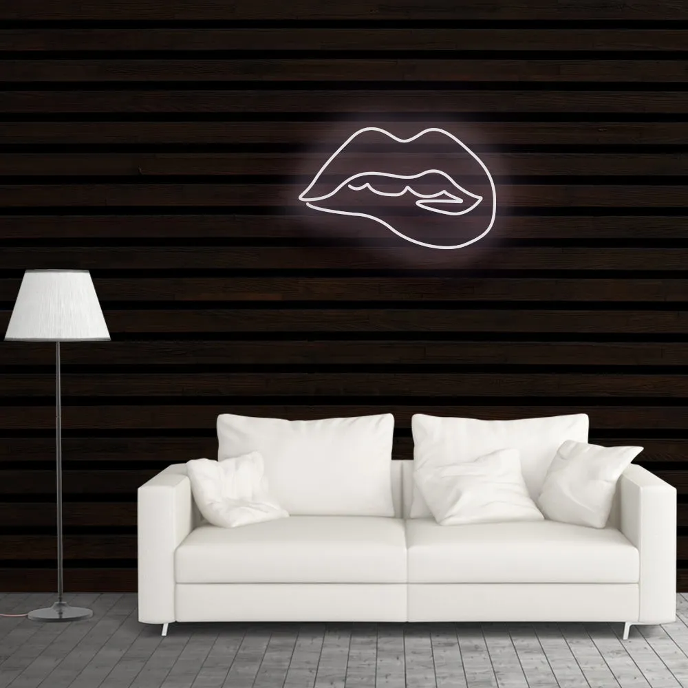 LIPS Neon Sign Light