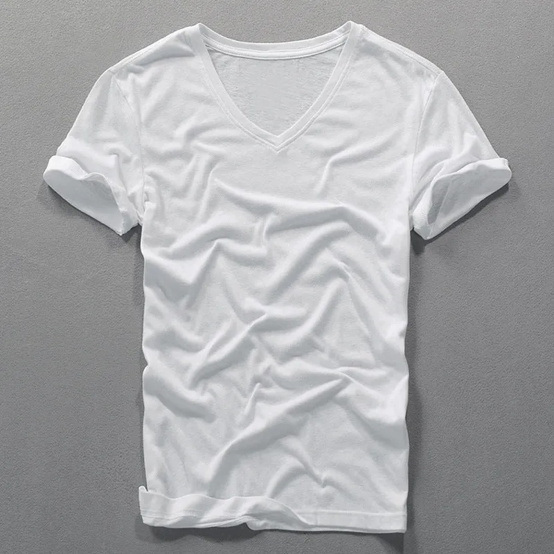 London V-Neck Cotton Shirt