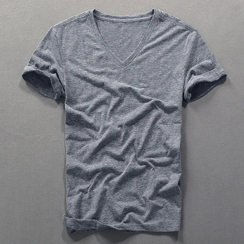 London V-Neck Cotton Shirt