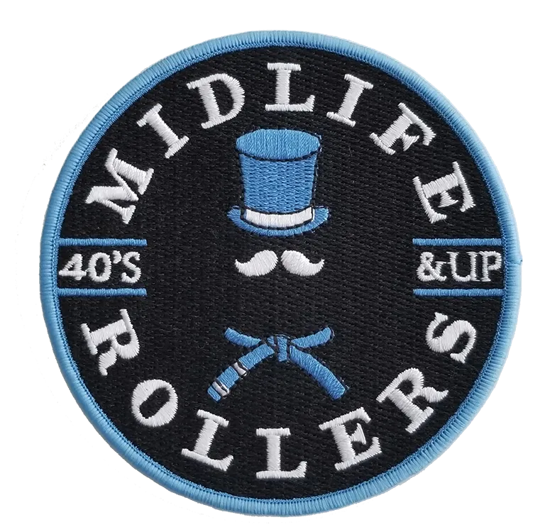 Midlife Rollers Light Blue Belt Patch