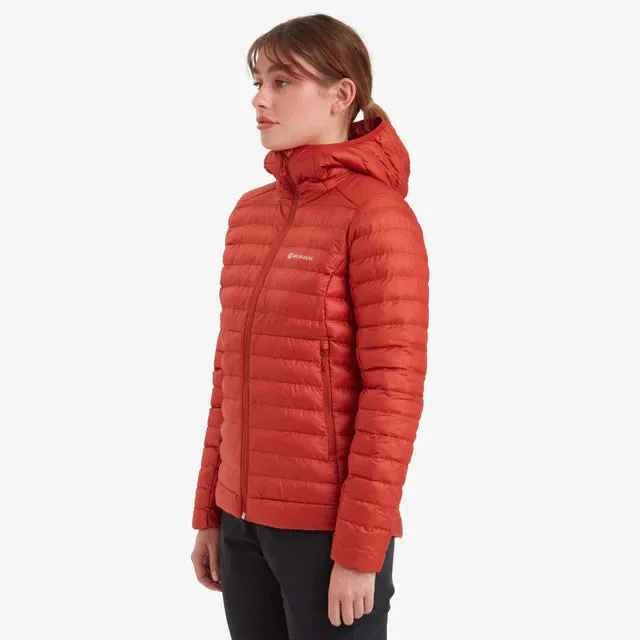 Montane Women's Icarus Hooded Synthetic Insulated Jacket - Saffron Red - Size 10