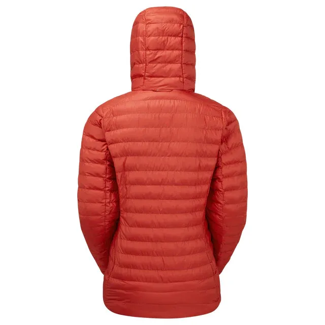 Montane Women's Icarus Hooded Synthetic Insulated Jacket - Saffron Red - Size 10