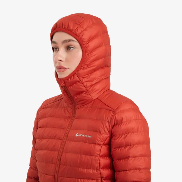 Montane Women's Icarus Hooded Synthetic Insulated Jacket - Saffron Red - Size 10