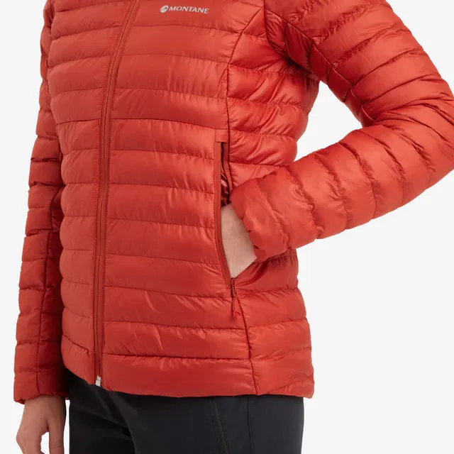 Montane Women's Icarus Hooded Synthetic Insulated Jacket - Saffron Red - Size 10