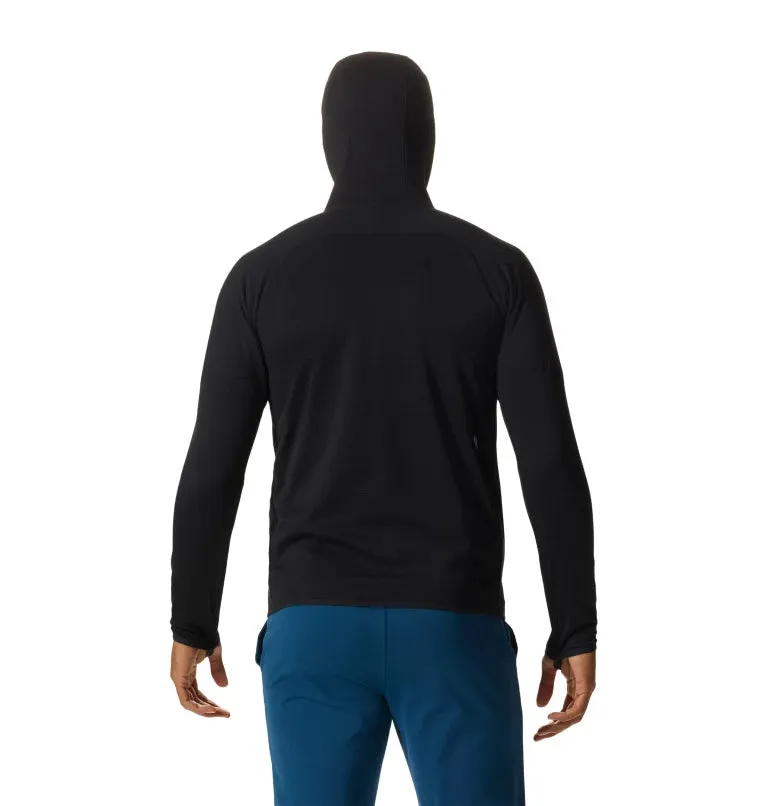 Mountain Hardwear Men's Stratus Range Full Zip Hooded Jacket - Black - Small