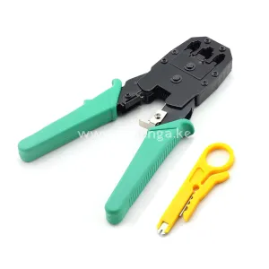 Network Crimper,Cable Stripper Cutter - RJ11 RJ12 RJ45 Connector Crimper Pliers, for Network and Telephone Cables,Ethernet Crimping Hand Tools