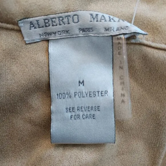 NEW Alberto Makali Camel Tan Studded Open Cardigan Size M