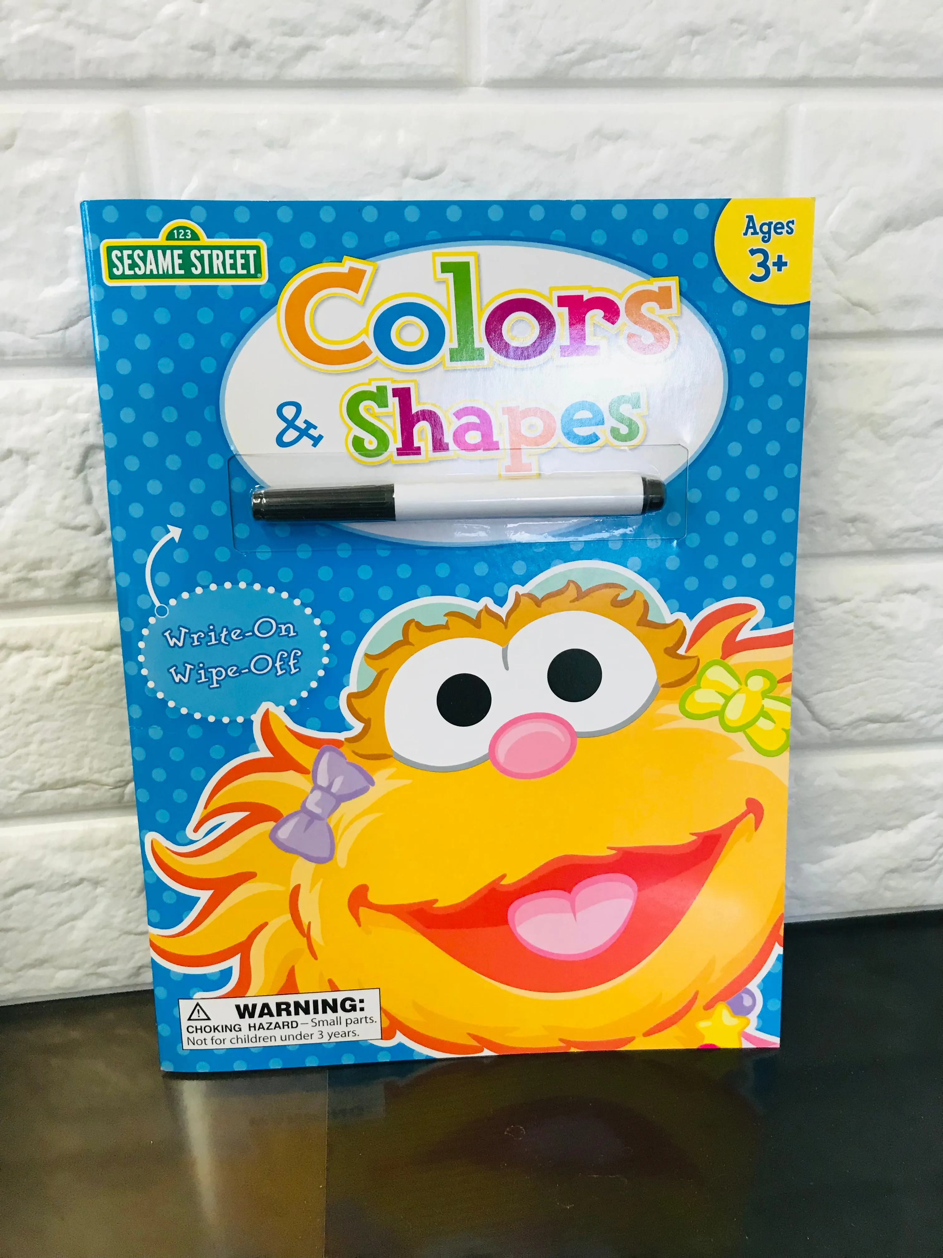 New Sesame Street Activity Book, Reusable Write on Wipe off, Durable 16 Pages! Ages 3 