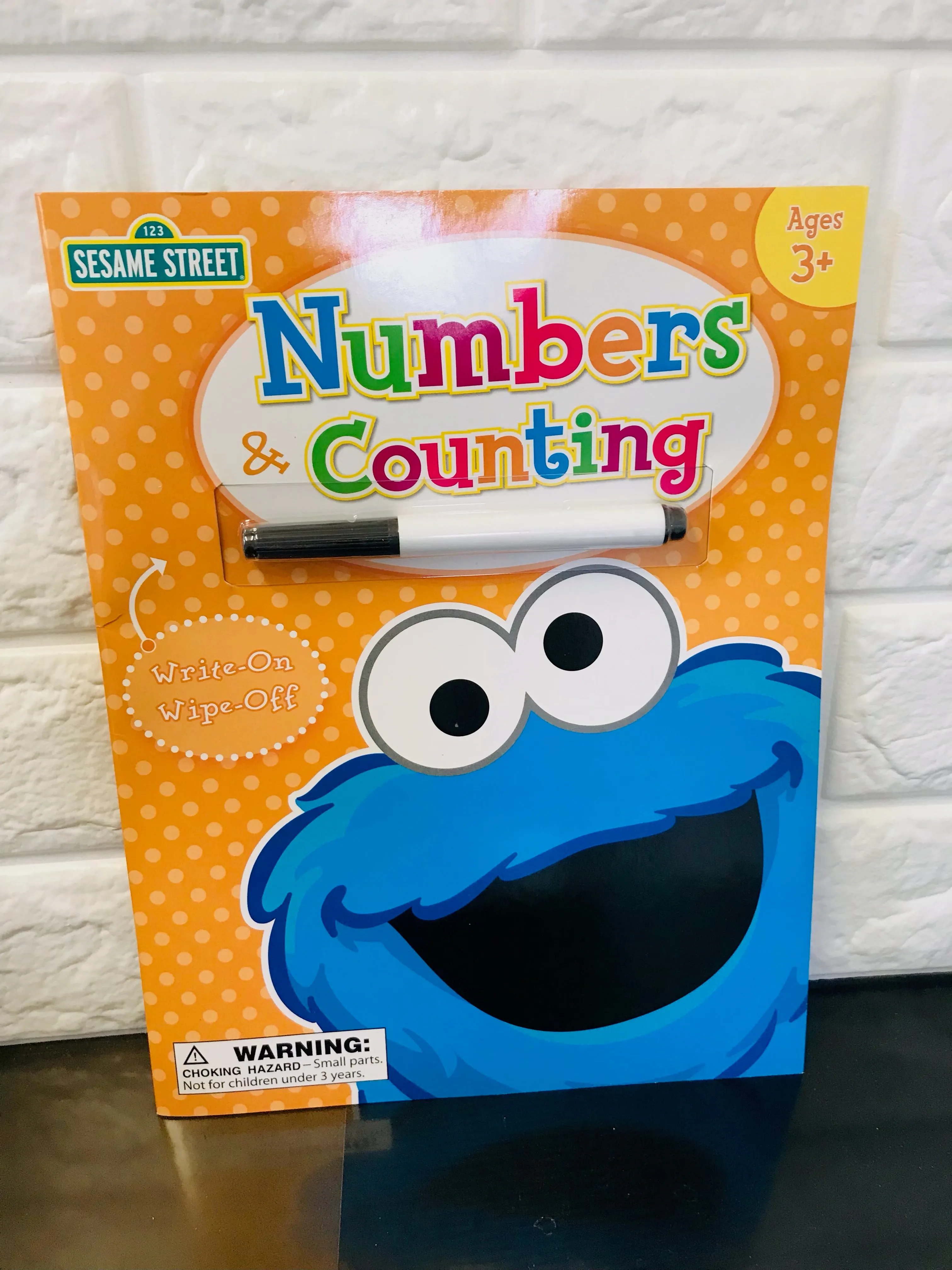 New Sesame Street Activity Book, Reusable Write on Wipe off, Durable 16 Pages! Ages 3 