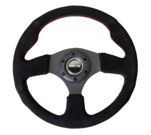 NRG RST-012S-RS 320mm Suede Reinforced Steering Wheel