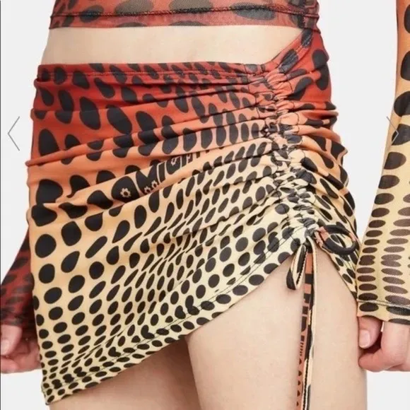 OMIGHTY Illusion Mini Skirt Set Size S