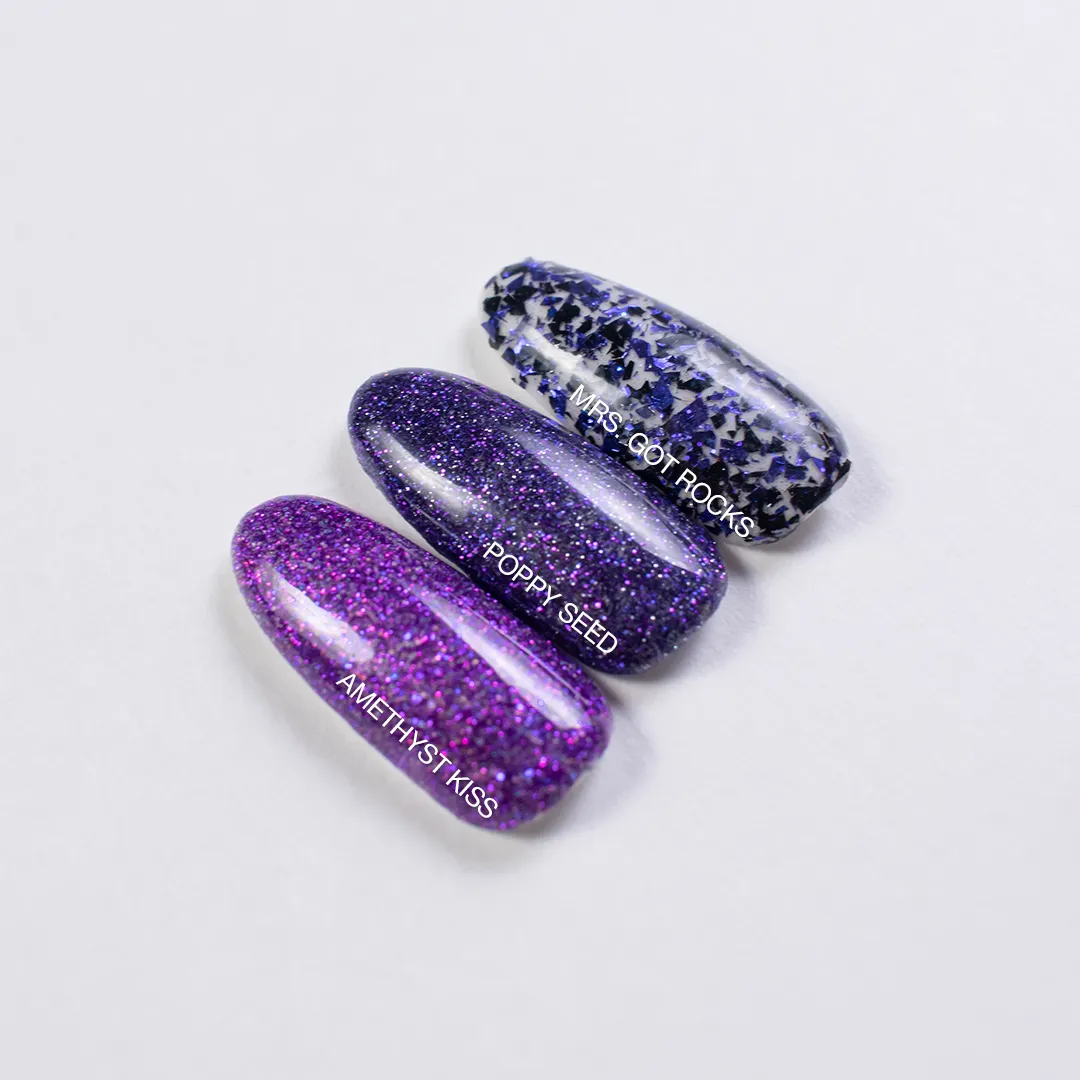 P  Amethyst Kiss Glitter Gel Polish