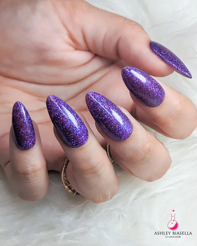 P  Amethyst Kiss Glitter Gel Polish