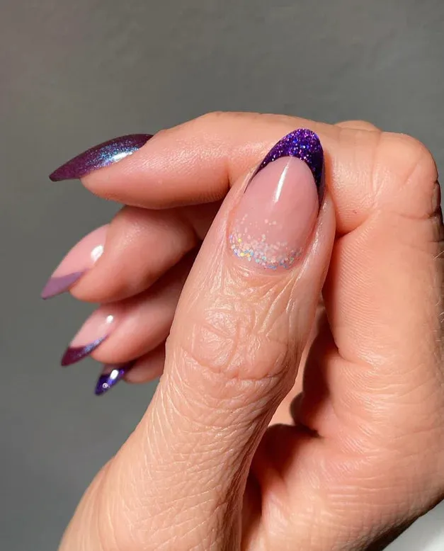 P  Amethyst Kiss Glitter Gel Polish