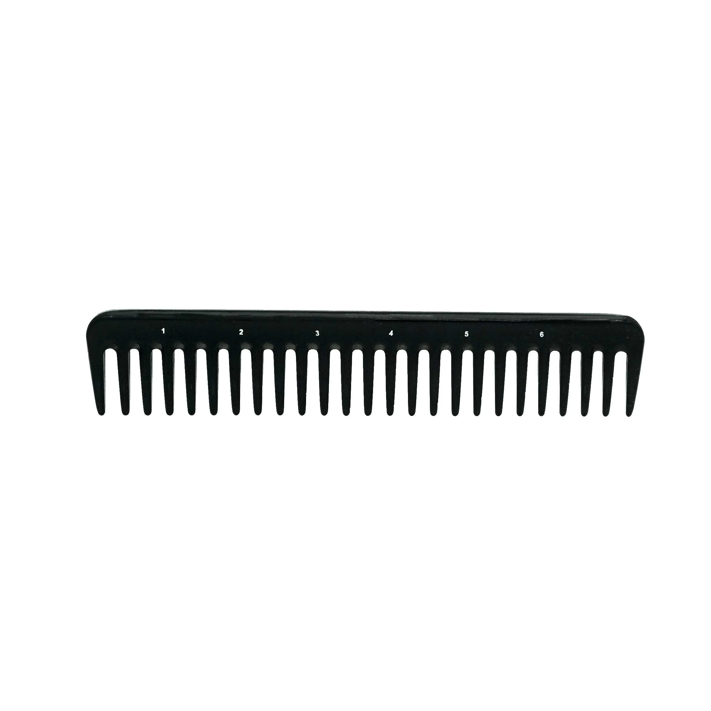 Pegasus 406, 7in Hard Rubber Wide Tooth Styling Comb, Handmade, Seamless, Smooth Edges, Anti Static, Heat and Chemically Resistant, Wet Hair, Everyday Grooming Comb | Peines de goma dura - Black