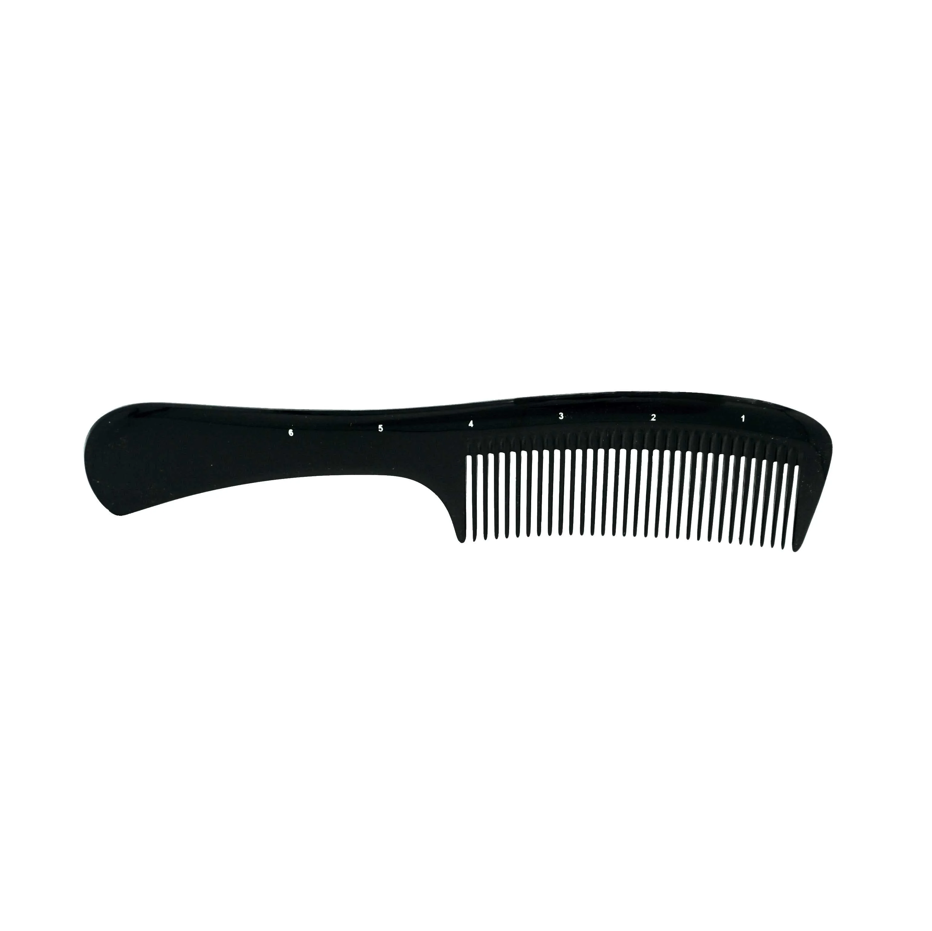 Pegasus 503, 8.5in Hard Rubber Handle Comb, Handmade, Seamless, Smooth Edges, Anti Static, Heat and Chemically Resistant, Wet Hair, Everyday Grooming Comb | Peines de goma dura - Black
