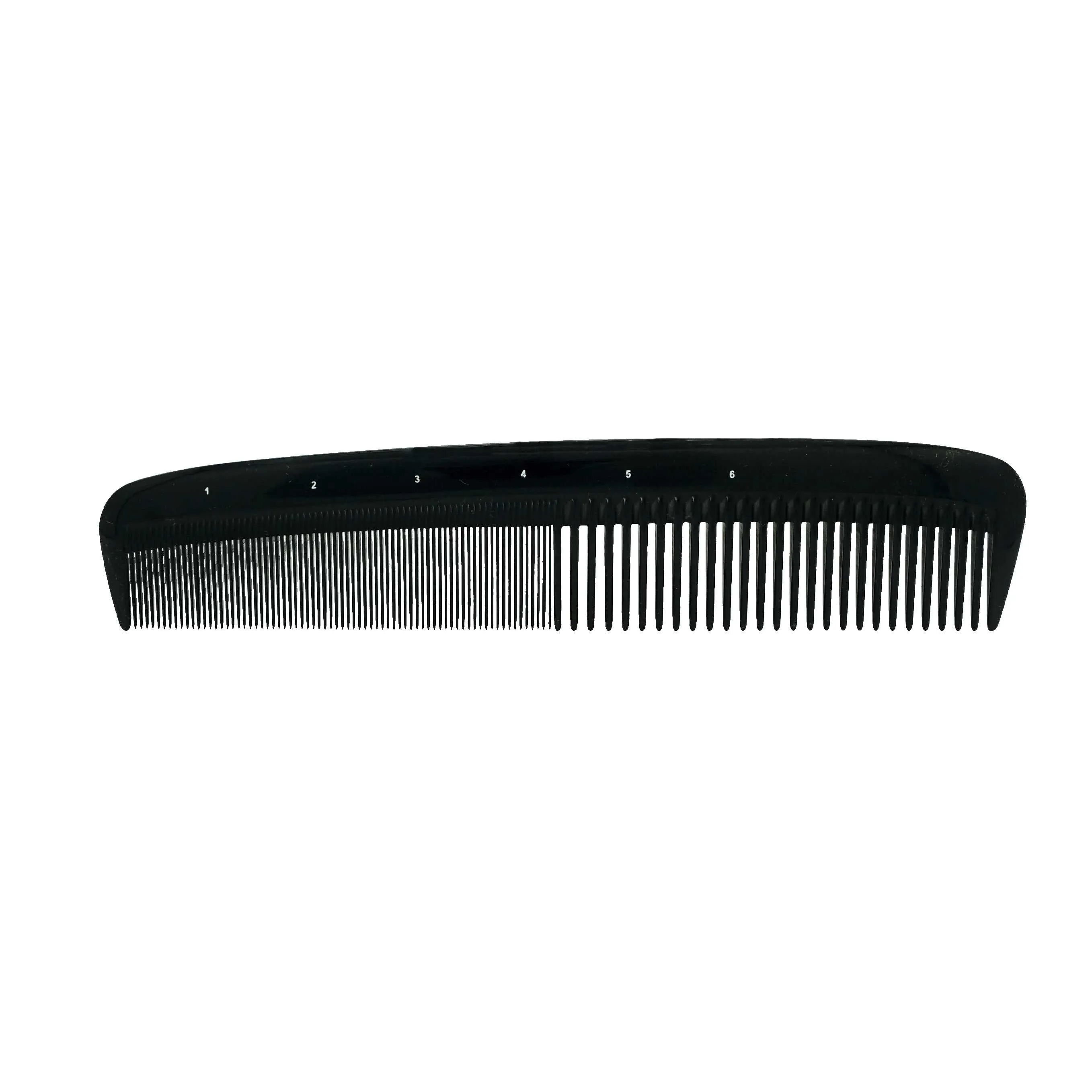 Pegasus 610, 9in Hard Rubber Heavy Styling Comb, Handmade, Seamless, Smooth Edges, Anti Static, Heat and Chemically Resistant, Portable Pocket Purse Dresser Comb | Peines de goma dura - Black