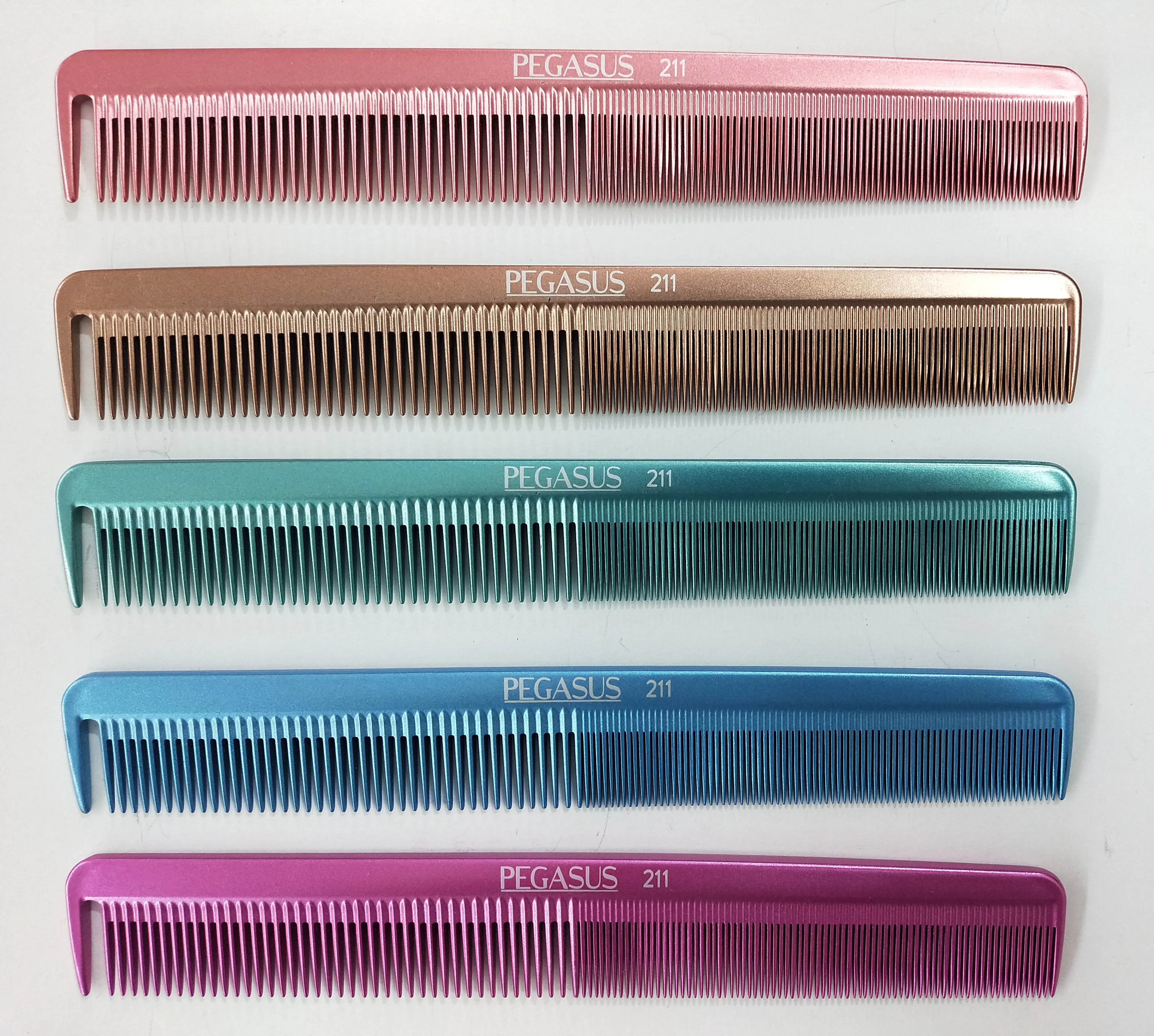 Pegasus MICOLOR 211, 9in Hard Rubber Cutting Comb With Sectioning Tooth, Anti Static, Heat and Chemically Resistant, Wet Hair, Everyday Grooming Comb | Peines de goma dura - Green