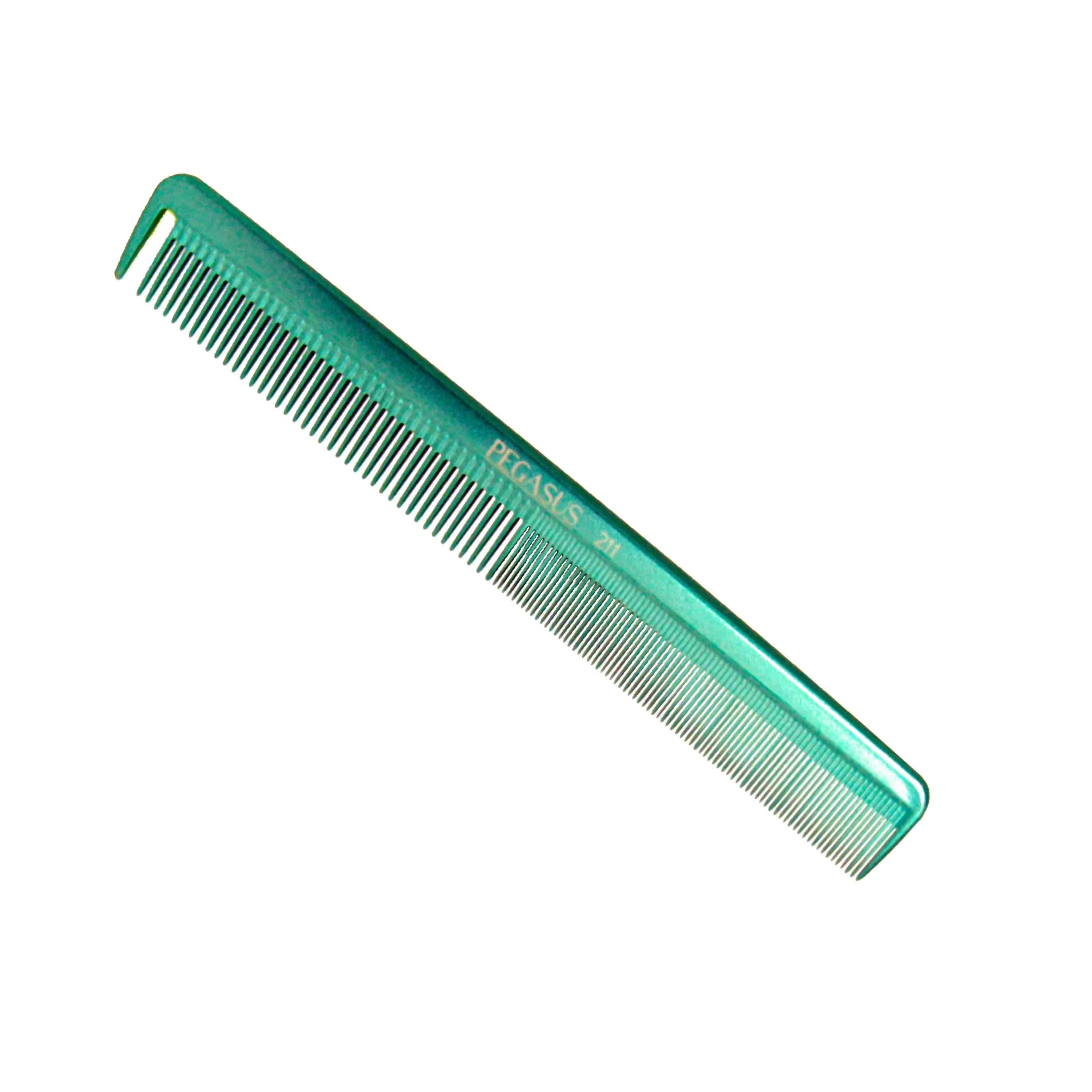 Pegasus MICOLOR 211, 9in Hard Rubber Cutting Comb With Sectioning Tooth, Anti Static, Heat and Chemically Resistant, Wet Hair, Everyday Grooming Comb | Peines de goma dura - Green