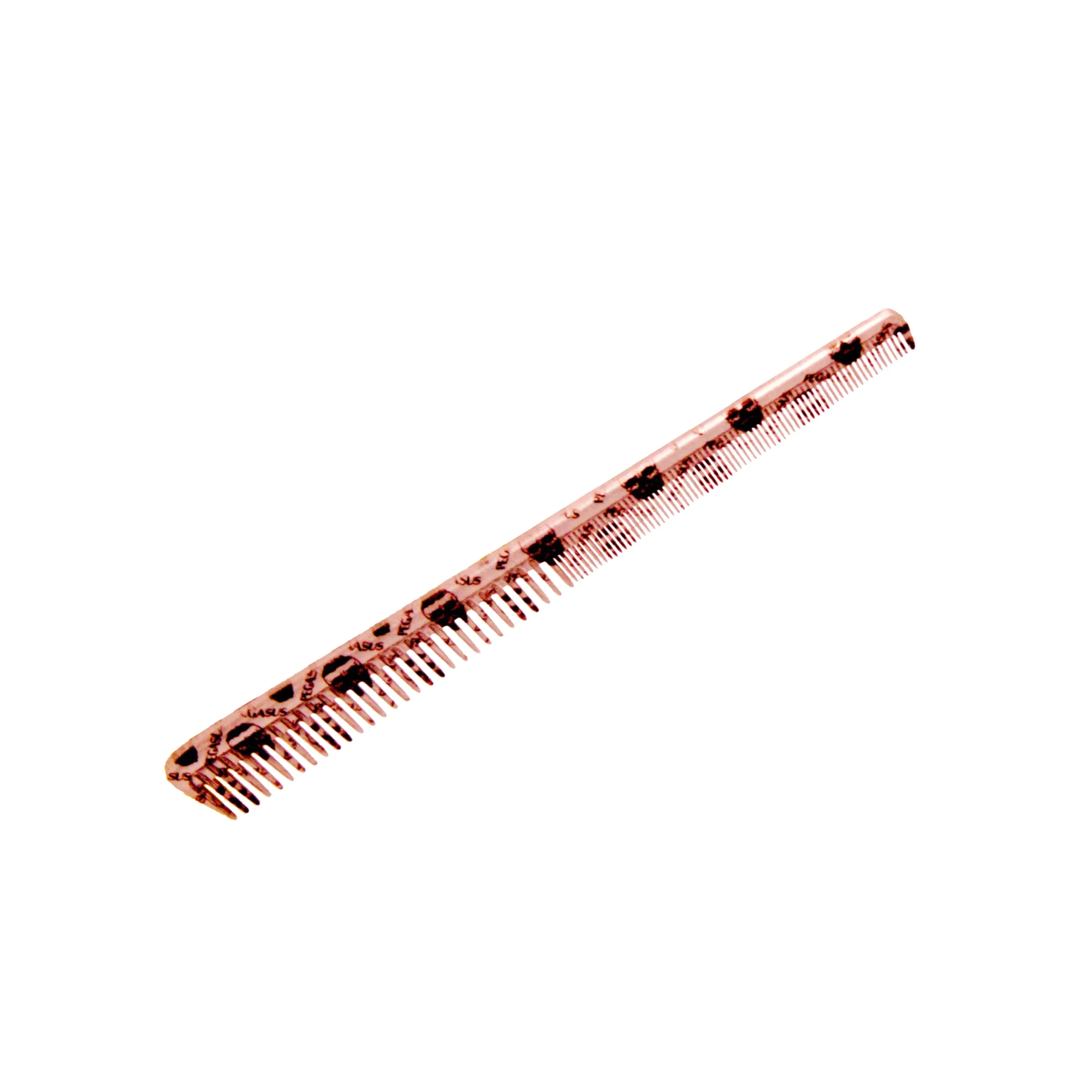 Pegasus Skulleto 302, 7in Hard Rubber Barber Comb with Extra Fine Teeth, Seamless, Smooth Edges, Anti Static, Heat and Chemically Resistant, Wet Hair, Everyday Grooming Comb | Peines de goma dura - Silver