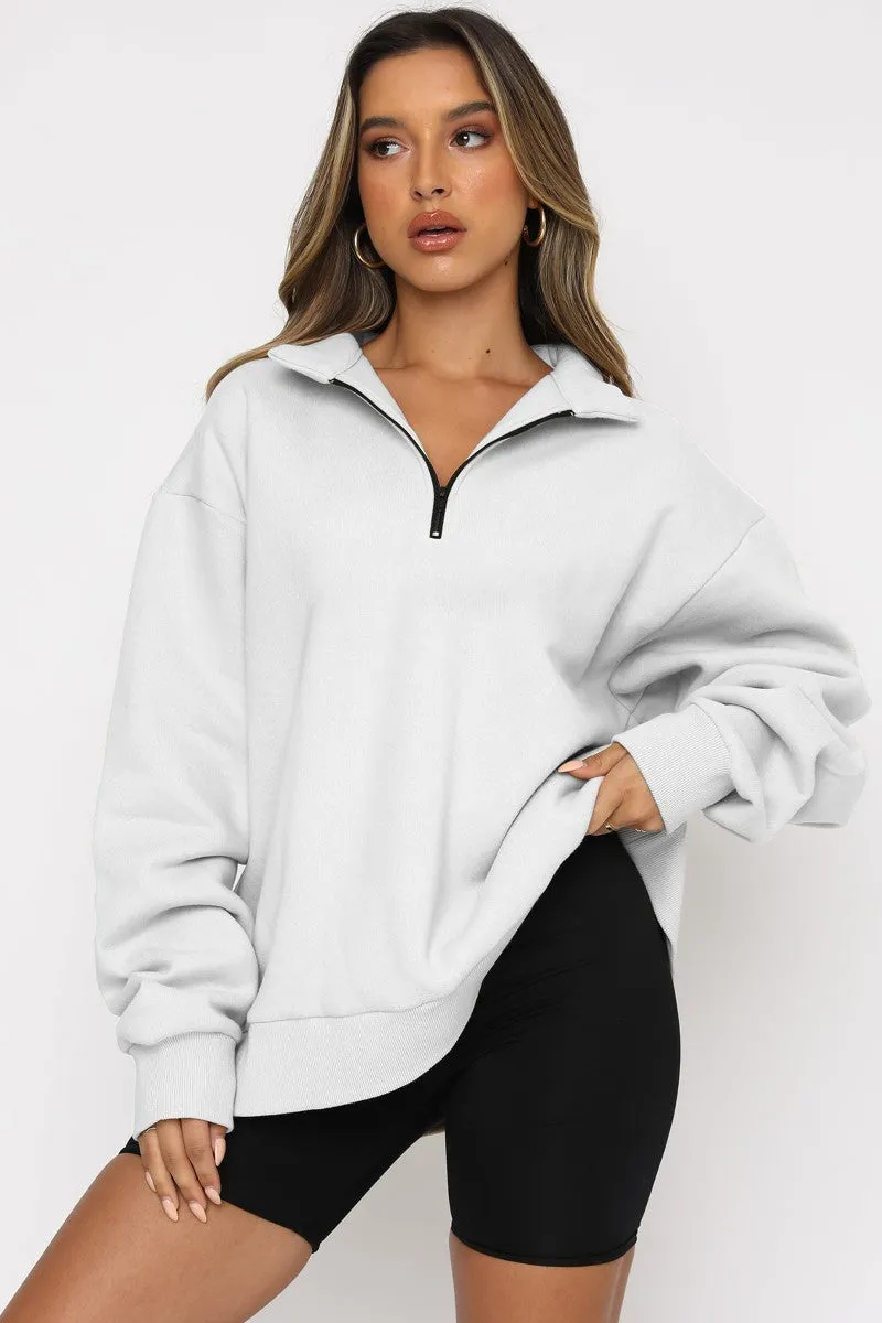 Premium Half Zip Collar Sweatshirt