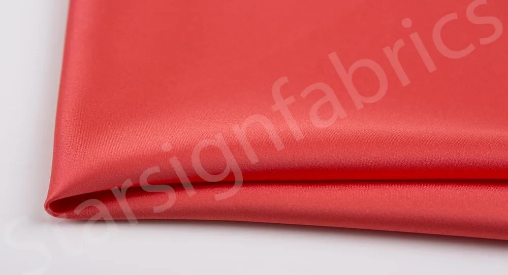 Quality Attractive Shiny Burc Plain Satin Woven Fabric