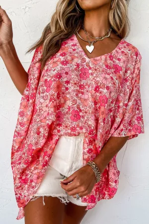 "Boho Pinky" Kimono Top