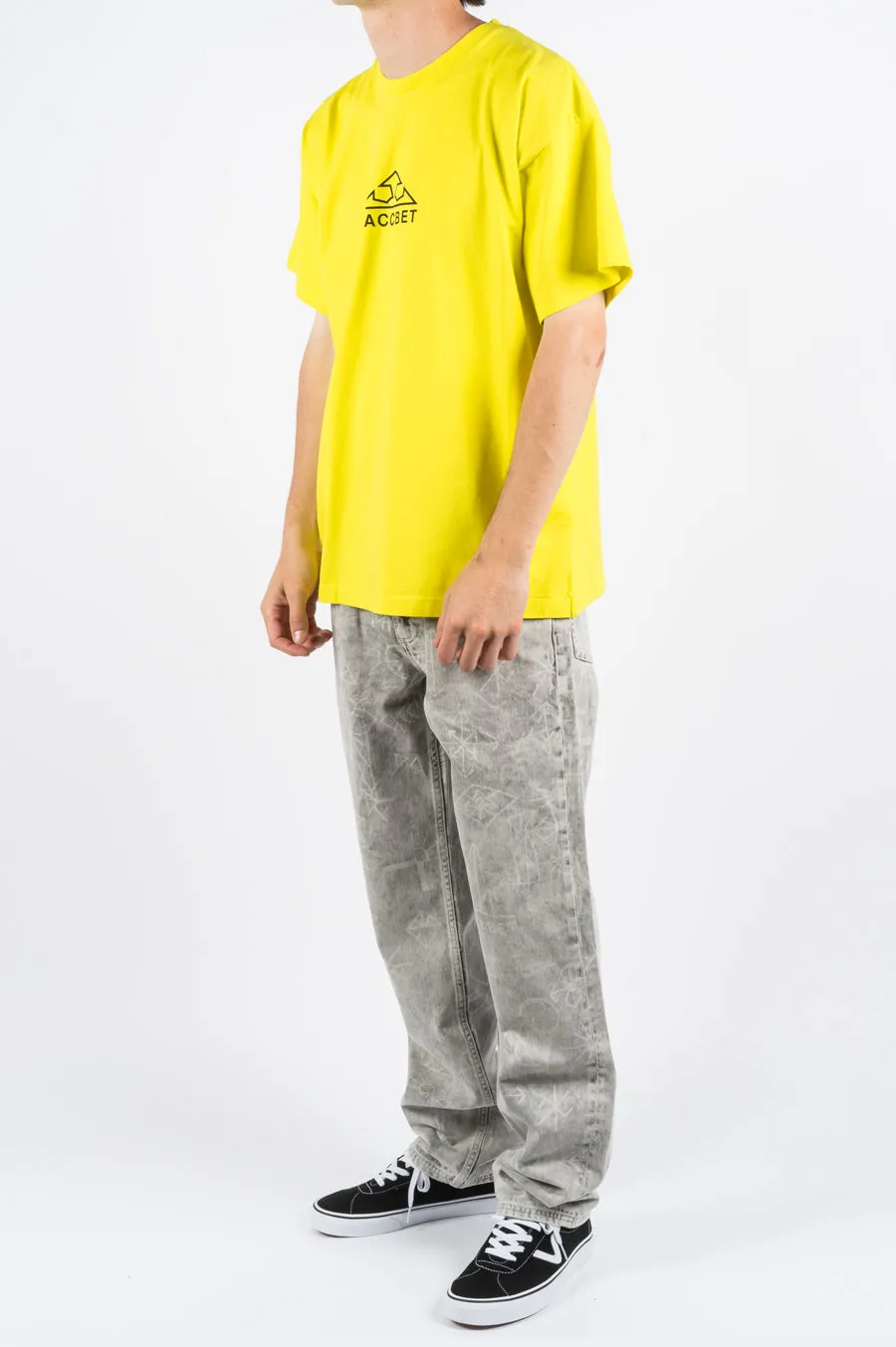 RASSVET LARGE LOGO PRINT TSHIRT YELLOW
