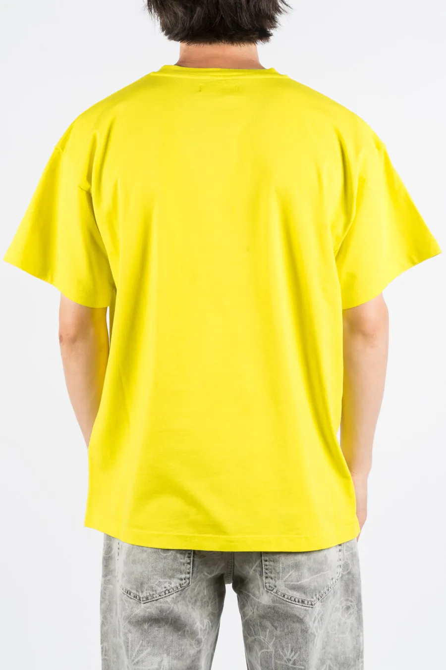 RASSVET LARGE LOGO PRINT TSHIRT YELLOW