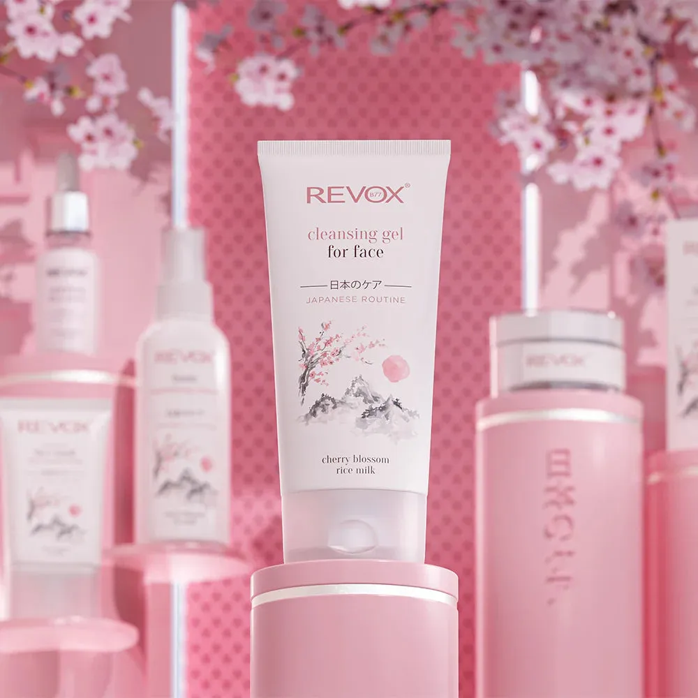 Revox facial cleansing gel with cherry blossom rice milk 150ml
