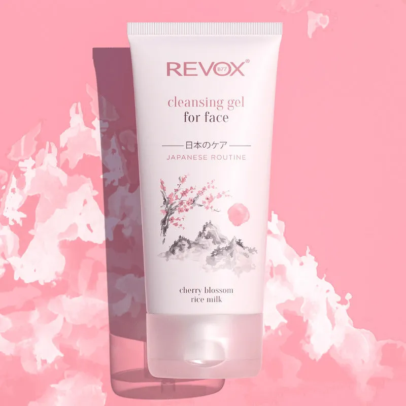 Revox facial cleansing gel with cherry blossom rice milk 150ml